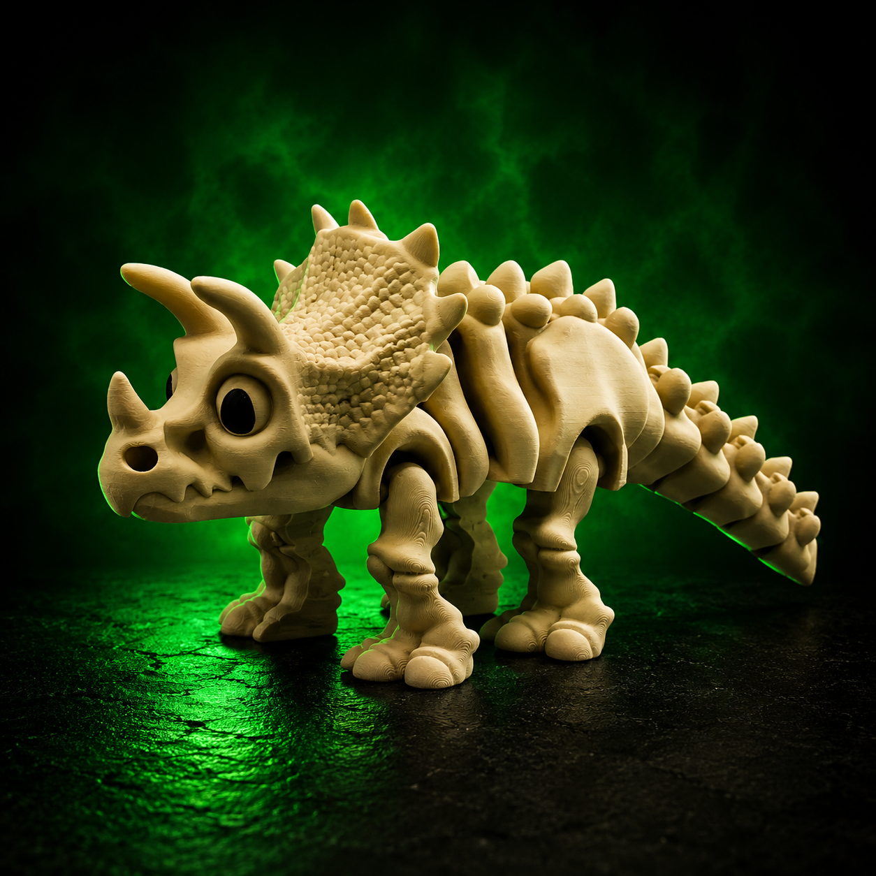 Fóssil de Triceratops Articulado